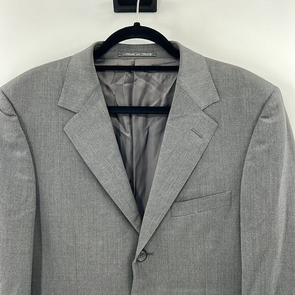 Gucci Men's 3 Button Wool Blazer - Gray - 48 or US 38 - Picture 2 of 11
